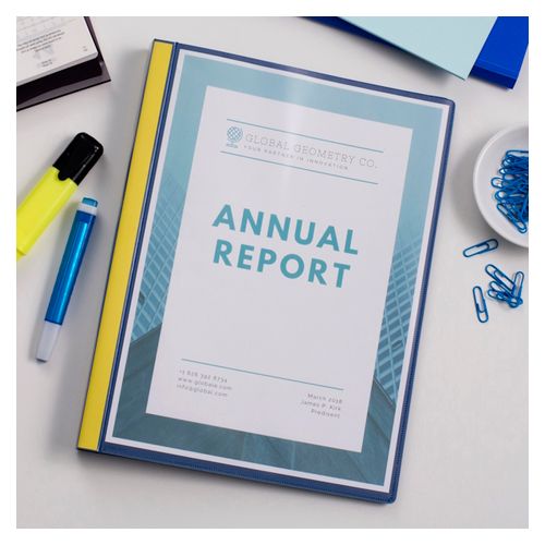 Avery Display Book A4 40 Pockets Insert Cover Navy